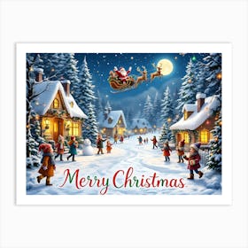 Merry Christmas 7 Art Print