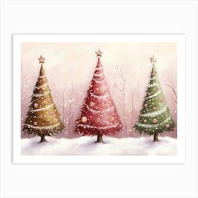 Christmas Trees 4 Art Print