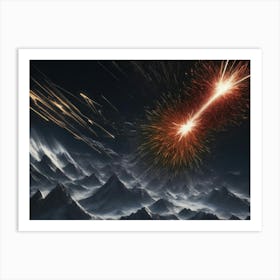 Meteorite Art Print