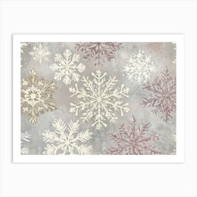 Snowflake Pattern Art Print