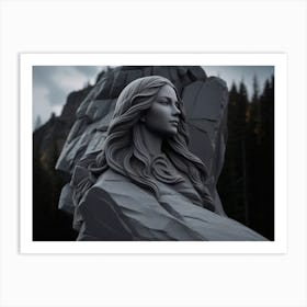 Statue Of A Woman 4 Art Print