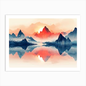 Chinese Mountains 3 Art Print