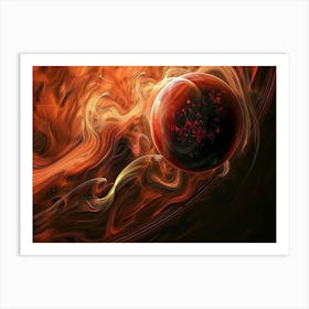 Saturn Metal Print Art Print