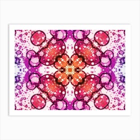 Abstraction A Delicate Watercolor Flower Art Print