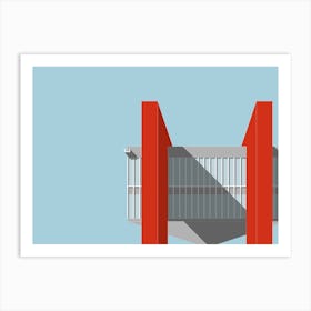 Sao Paulo Museum, Brazil, Colour Art Print