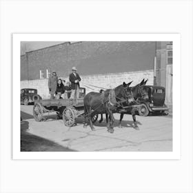 Untitled Photo, Possibly Related To Farmer Leaving Town For His Home, Eufaula, Oklahoma By Russell Lee 2 Art Print