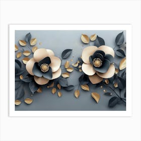 Paper Flowers 113 Art Print