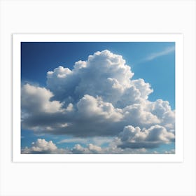 Clouds Floating In The Blue Sky Art Print