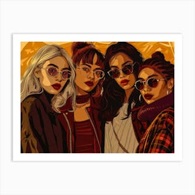 Gangster Girls Art Print