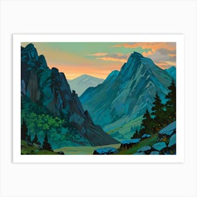 Mountain Scene Poster