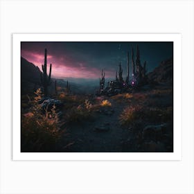 Cactus Desert Art Print