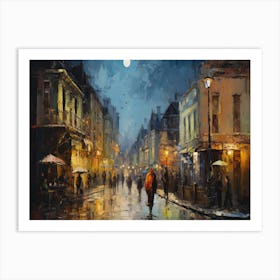 Night In Paris Art Print