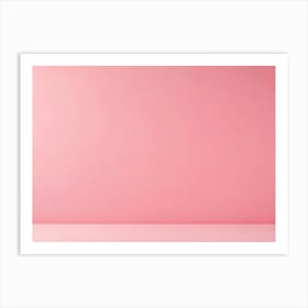 Pink Minimalist Product Photography Background Art Print