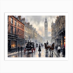 London Street Scene 8 Art Print