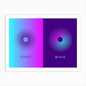 Abstract Sound Wave Art Print