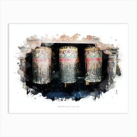 Sakya Monastery, Tsang, Tibet Art Print