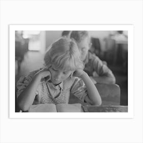 Untitled Photo, Possibly Related To Child Studying In School, Southeast Missouri Farms By Russell Lee 3 Art Print