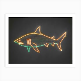 Neon Pelagic Thresher 4 Art Print