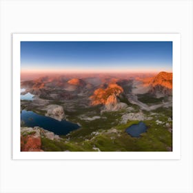 Lake In The Mountains Art Print