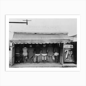 Hamburger Stand, Harlingen, Texas By Russell Lee Art Print