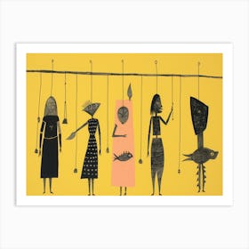 'Flying Women' Art Print