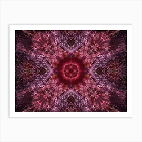 Modern Abstraction Red Decor Art Print