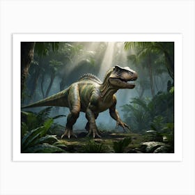 T-Rex In The Jungle 5 Art Print