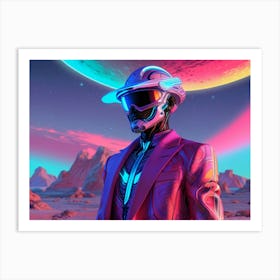 Man In A Futuristic Suit Art Print