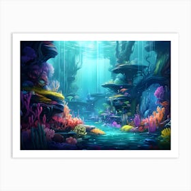 Underwater Seascape Art Print