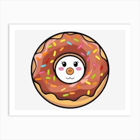 Donut Face Art Print