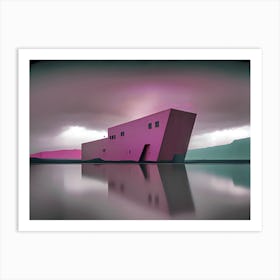 Pink House 1 Art Print