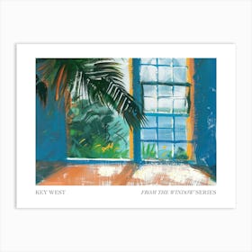 Key West From The Window Series Poster Painting 3 Art Print