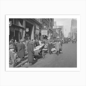 Untitled Photo, Possibly Related To Street Scene At 38th Street And 7th Avenue, New York City By Russell Lee Art Print