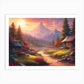 Landscape Painting Poster