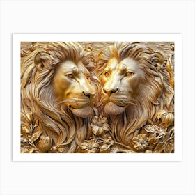 Lions 5 Art Print