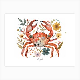 Little Floral Crab 3 Poster Art Print