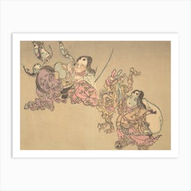 Night Parade of A Hundred Demons Kawanabe Kyosai Vintage Japanese Woodblock Print Yokai 12 Art Print