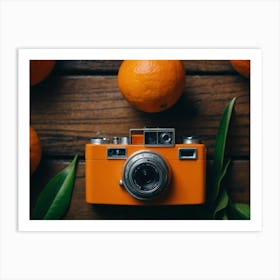 Oranges And Camera Art Print