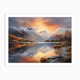 Mountain Reflected 19 Art Print