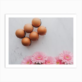 Eggs And Flowers 8 Art Print