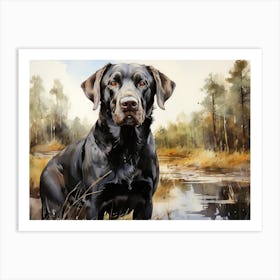 Labrador Watercolo Art Print