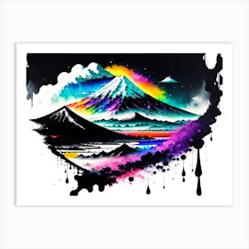 Rainbow Mountains 3 Art Print