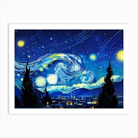 Starry Night 106 Art Print