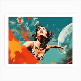 Woman In the Universe Art Print