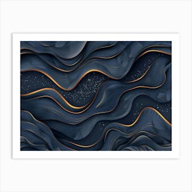 Abstract Wave Background Art Print