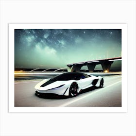 Futuristic Sports Car 16 Art Print