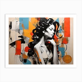 Abstract Painting of Woman Art Print