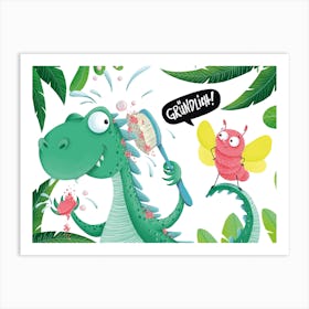 Dinosaurier Art Print