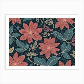 Floral Pattern 14 Art Print