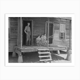 Untitled Photo, Possibly Related To Front Porch Of Sharecropper Cabin, Southeast Missouri Farms By Russell 3 Art Print